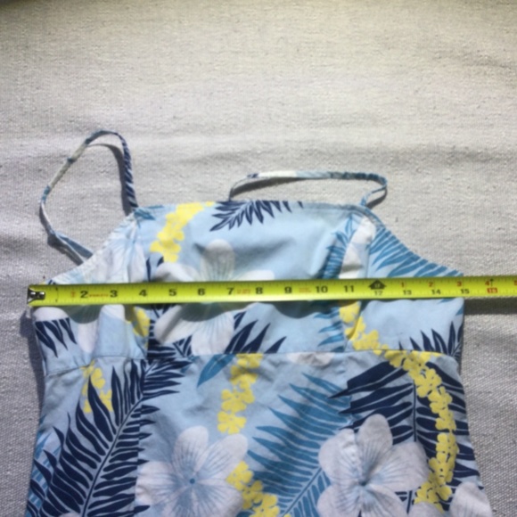 Roxy blue/white/yellow cotton dress size small - Picture 9 of 10